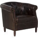 Marjorie Chocolate Leather Lounge Chair